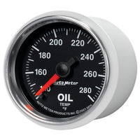 Thumbnail for Autometer GS Series 2-1/16in Oil Temperature Gauge 140-280 Degrees Electric Full Sweep