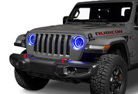 Thumbnail for Oracle Jeep Wrangler JL/Gladiator JT 7in. High Powered LED Headlights (Pair) - Dynamic SEE WARRANTY