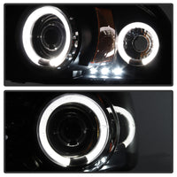 Thumbnail for Spyder Dodge Dakota 97-04/Durango 98-03 1PC Projector Headlights LED Halo LED Blk PRO-YD-DDAK97-BK