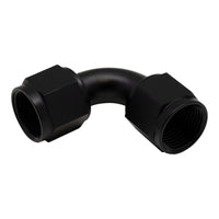 Thumbnail for DeatschWerks 10AN Flare Female Swivel 90-Degree to 10AN Flare Female Swivel - Anodized Matte Black