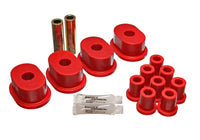 Thumbnail for Energy Suspension 73-79 B-Body (Charger/Coronet/Satellite/GTX) Red Rear Leaf Spring Bushing Set