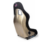 Thumbnail for NRG FRP Bucket Seat ULTRA Edition - Medium (Black Alcantara/Gold Glitter Back)