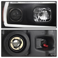 Thumbnail for Spyder 04-08 Ford F-150 Projector Headlights - Light Bar DRL - Black PRO-YD-FF15004V2-LB-BK