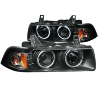 Thumbnail for ANZO 1992-1998 BMW 3 Series E36 Projector Headlights w/ Halo Black (CCFL) G2