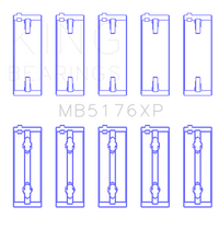 Thumbnail for King Mitsuishi 4G91/4G92/4G93 16V (Size STDX) Crankshaft Main Bearing Set