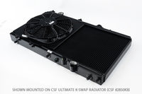 Thumbnail for CSF 92-00 Honda Civic All-Aluminum Fan Shroud w/12in SPAL Fan - Black Finish