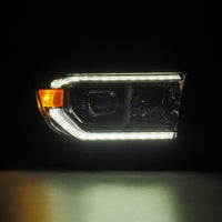 Thumbnail for AlphaRex 07-13 Toyota Tundra / 08-17 Sequoia LUXX LED Proj HL Chrome w/Actv Light / Seq. Sig + DRL