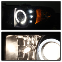 Thumbnail for Spyder Dodge Ram 1500 94-01 Sport Projector Headlights LED Halo LED Blk Smke PRO-YD-DR94-HL-AM-BSM