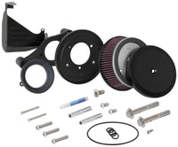 Thumbnail for K&N 17-18 Harley Davidson Road Glide Hammer Black Street Metal Intake System