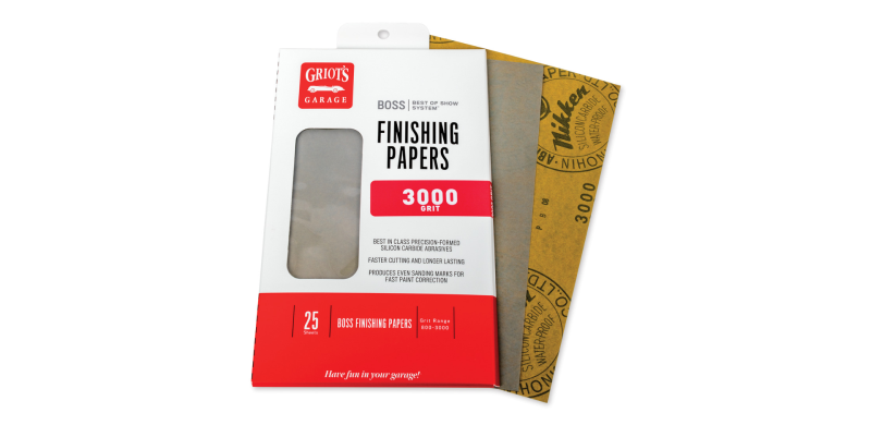 Griots Garage BOSS Finishing Papers - 3000g - 5 .5in x 9in (25 Sheets)