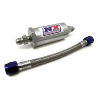 Thumbnail for Nitrous Express 6AN Pure-Flo N2O Filter & 7 Stainless Hose (Lifetime Cleanable)
