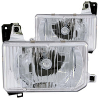 Thumbnail for ANZO 1988-1989 Nissan Hardbody Crystal Headlights Chrome