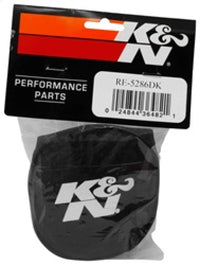 Thumbnail for K&N Black Drycharger Rectangle Straight Air Filter Wrap - Black