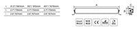 Thumbnail for Go Rhino Xplor Blackout Series Dbl Row LED Light Bar (Side/Track Mount) 21.5in. - Blk