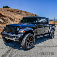 Thumbnail for Westin 20-22 Jeep Gladiator PRO TRAXX 4 Oval Nerf Step Bars - Black