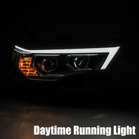 Thumbnail for AlphaRex 14-20 Toyota 4Runner PRO-Series Projector Headlights Plank Style Chrm w/Sequential Signal