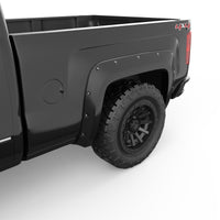 Thumbnail for EGR 14+ Chev Silverado 6-8ft Bed Bolt-On Look Color Match Fender Flares - Set - Black