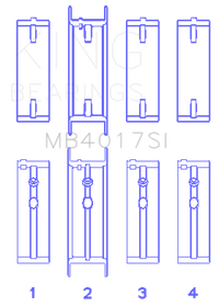 Thumbnail for King GM 231 (3800) V6 (Size STD) Main Bearing Set