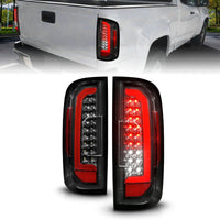 Thumbnail for ANZO 15-21 GMC Canyon Full LED Taillights w/ Red Lightbar Black Housing/Clear Lens
