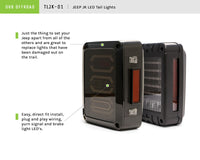 Thumbnail for DV8 Offroad 07-18 Jeep Wrangler JK Horizontal LED Tail Light