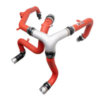 Thumbnail for Injen 21-23 Ford Bronco 2.7L V6 (TT) EcoBoost SES Intercooler Pipes - Wrinkle Red