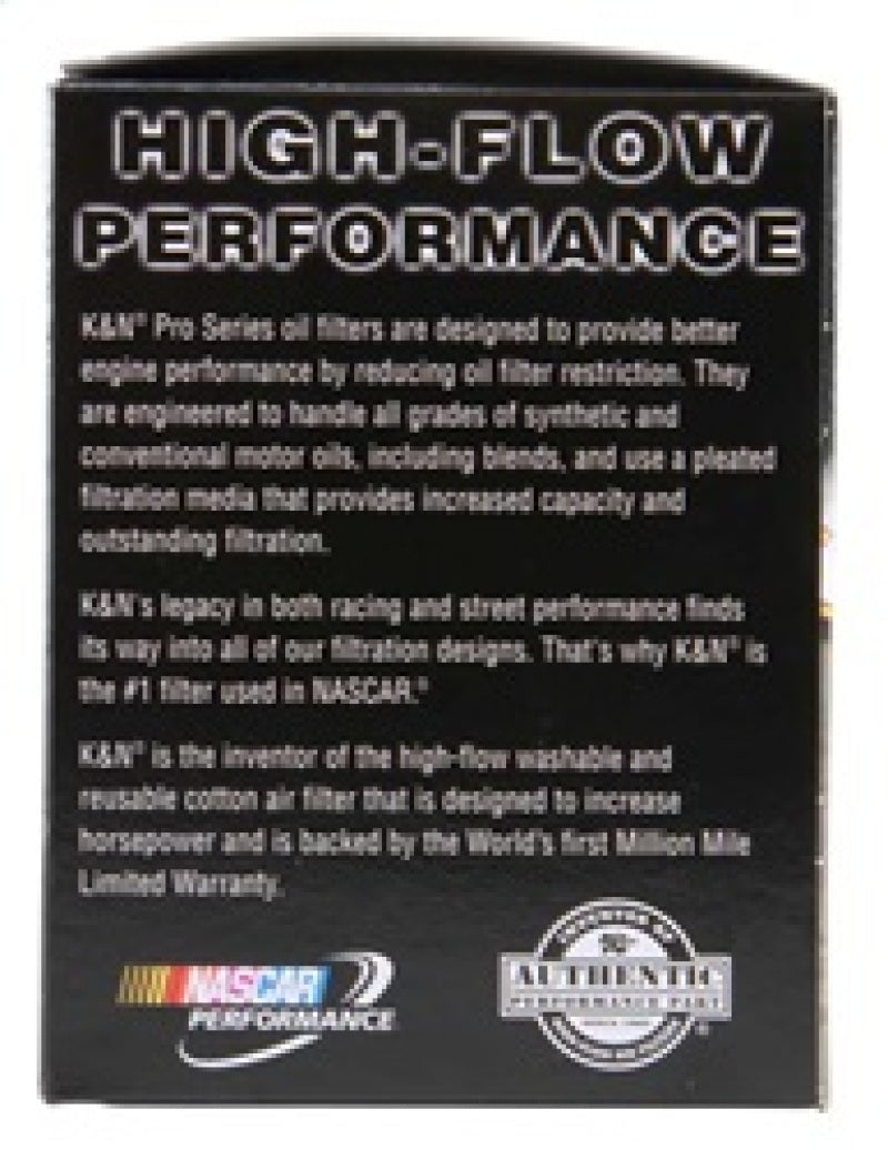 K&N Oil Filter for 06-11 BMW M5/M6 / 08-15 Porsche Cayenne 4.8L / 10-15 911 3.4L/3.8L