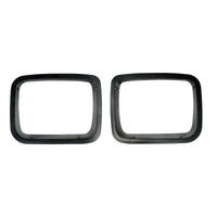 Thumbnail for Rugged Ridge Headlight Bezels Black 87-95 Jeep Wrangler YJ
