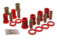 Thumbnail for Energy Suspension 59-64 Bel Air/Impala / 64 El Camino (w/ Single U/A) Red Rear C/A Bushing Set