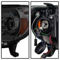 Thumbnail for Spyder Toyota Tacoma 12-16 Projector Headlights Light Bar DRL Smoke PRO-YD-TT12-LBDRL-SM