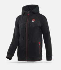 Thumbnail for Akrapovic Mens Corpo Zip Hoodie Black - 3XL
