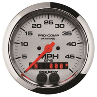 Thumbnail for Autometer Marine Chrome Ultra-Lite 3-3/8in 50MPH GPS Speedometer Gauge