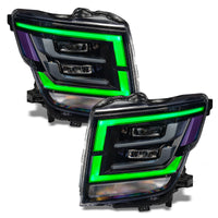 Thumbnail for Oracle 21-22 Nissan Titan RGB+W Headlight DRL Upgrade - ColorSHIFT w/ Simple Controller SEE WARRANTY