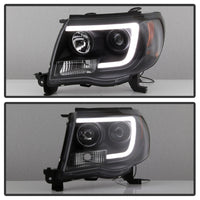 Thumbnail for Spyder Toyota Tacoma 05-11 Projector Headlights - Light Bar DRL - Black PRO-YD-TT05V2-LB-BK