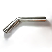 Thumbnail for Stainless Bros 2.50in Diameter 1.5D / 3.75in CLR 45 Degree Bend 5in leg/8in leg Mandrel Bend