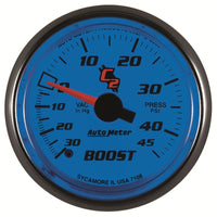 Thumbnail for Autometer C2 52mm 30 In Hg-Vac/45 PSI Mechanical Vacuum/Boost Gauge