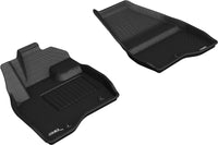 Thumbnail for 3D MAXpider 2017-2019 Ford Explorer Kagu 1st Row Floormat - Black