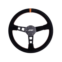 Thumbnail for PRP Deep Dish Suede Steering Wheel- Orange