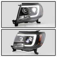 Thumbnail for Spyder Toyota Tacoma 05-11 V2 High-Power LED Headlights - Black PRO-YD-TT05PL-BK