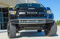 Thumbnail for N-Fab M-RDS Front Bumper 14-17 Toyota Tundra - Tex. Black w/Silver Skid Plate