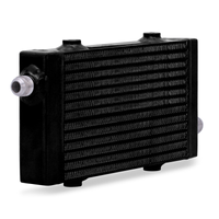 Thumbnail for Mishimoto Universal Small Bar and Plate Cross Flow Black Oil Cooler