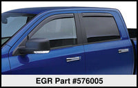 Thumbnail for EGR 16-17 Nissan Titan Crew Cab In-Channel Window Visors - Set of 4 - Matte