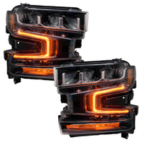 Thumbnail for Oracle 19-21 Chevy Silverado 1500 RGB+W Headlight DRL Upgrade Kit - ColorSHIFT SEE WARRANTY