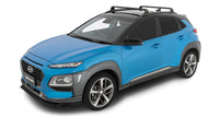 Thumbnail for Rhino-Rack 18-22 Hyundai Kona 1st Gen 5 Door SUV w/Flush Rails Vortex RVP 2 Bar Roof Rack - Black