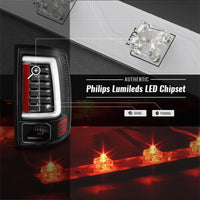 Thumbnail for Spyder Dodge Ram 2013-2014 Light Bar LED Tail Lights - All Black ALT-YD-DRAM13V2-LED-BKV2