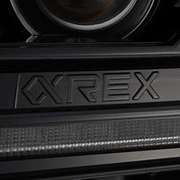 Thumbnail for AlphaRex 12-15 Toyota Tacoma LUXX LED Projector Headlights Plank Style Alpha Black w/DRL