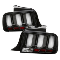 Thumbnail for Spyder 05-09 Ford Mustang (White Light Bar) LED Tail Lights - Black ALT-YD-FM05V3-LED-BK
