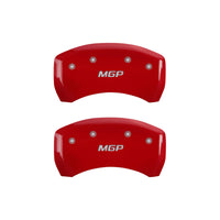 Thumbnail for MGP 4 Caliper Covers Engraved Front & Rear MGP Red finish silver ch