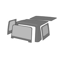 Thumbnail for Rampage 1988-1995 Jeep Wrangler(YJ) OEM Replacement Top - Black Denim