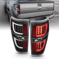 Thumbnail for ANZO 2009-2013 Ford F-150 LED Taillights Black