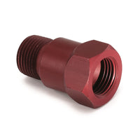 Thumbnail for AutoMeter Fitting Adapter 3/8in. NPT Male Aluminum Red For Mech. Temp. Gauge